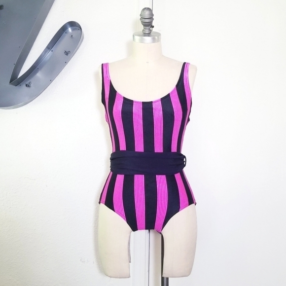 ROSE MARIE REID Vintage 60s One Piece Bathing Suit Swimsuit Size 10 Medium - Picture 1 of 16